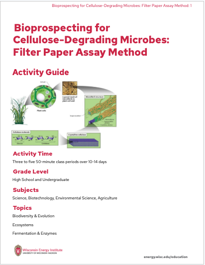 Image of the first page of the activity guide