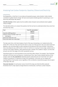 Fuel Carbon Footprints Package