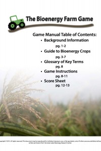 Biofuel Farm Board Game Manual