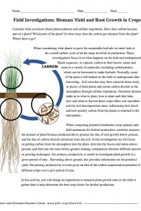 Biomass Yield and Root Growth in Crops Package