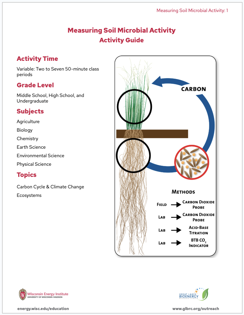 An image of the first page of the activity guide