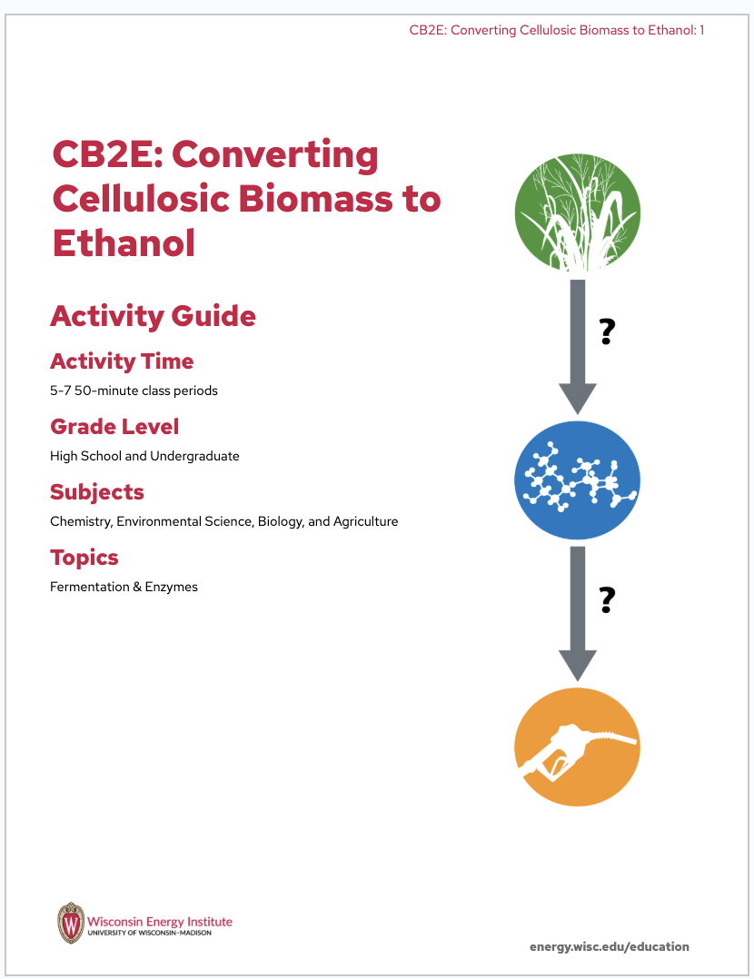 An image of the first page of the activity guide