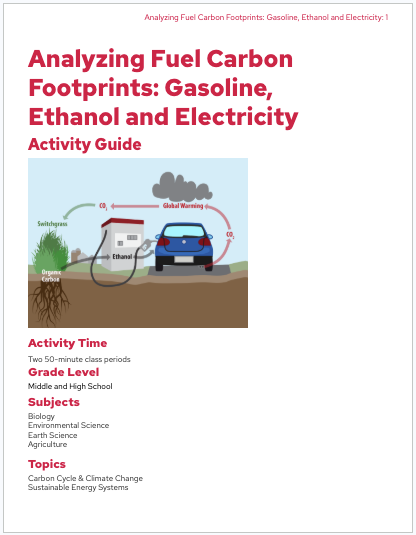 An image of the first page of the activity guide