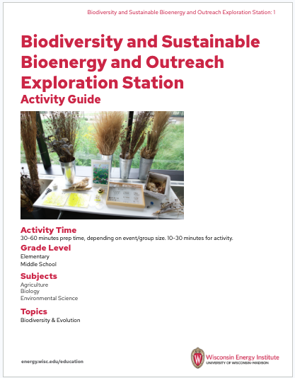 An image of the first page of the activity guide