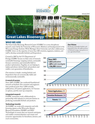 First page thumbnail of the About Great Lakes Bioenergy document