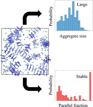 Simulation systems used to investigate PDC aggregation in various ionic solutions.