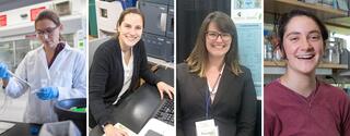Rebecca Smith (left), Anne-Sophie Bohrer (middle left), Gracielou Klinger (middle right), and Julia Martien (right)
