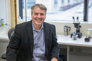 Man sitting in office