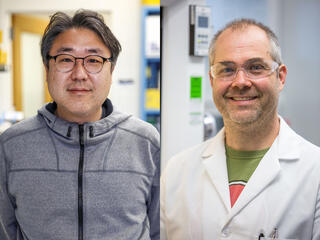 side-by-side portraits of Sang-Jin Kim and Steven Karlen
